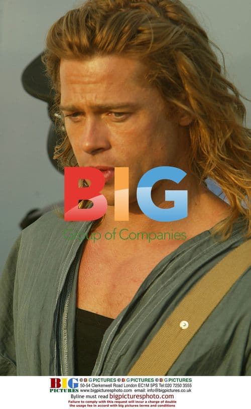 Brad Pitt on Set of 'Troy' in Malta