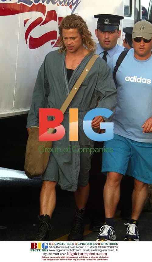 Brad Pitt on Set of 'Troy' in Malta