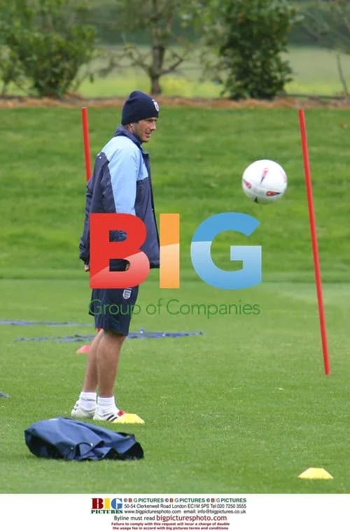 David Beckham Training with England