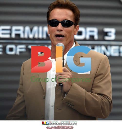 Arnold Schwarzenegger at Cannes for 'Terminator 3'