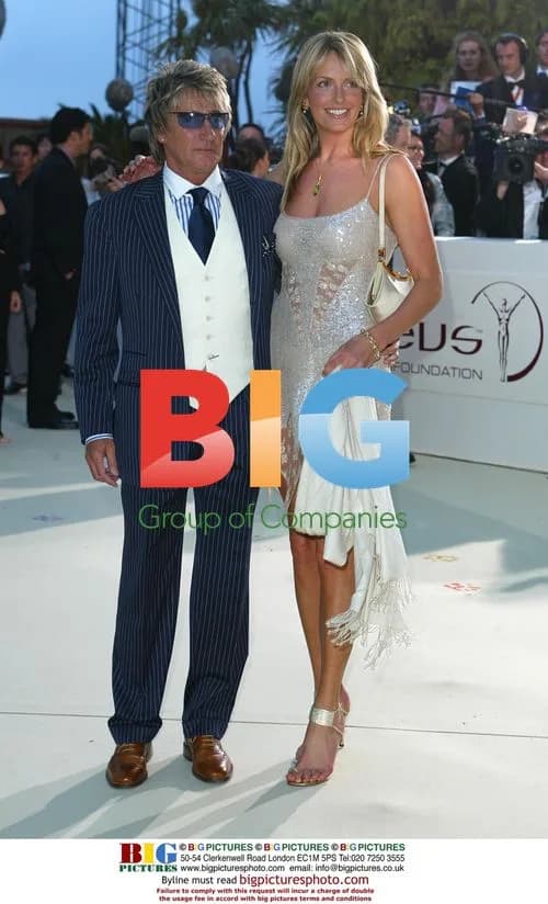 Rod Stewart and Penny Lancaster at Laureus Event