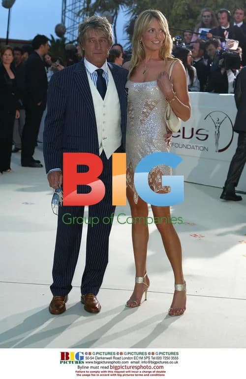 Rod Stewart and Penny Lancaster at Laureus Dinner