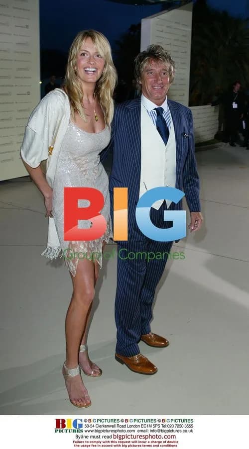 Rod Stewart and Penny Lancaster at Laureus Dinner