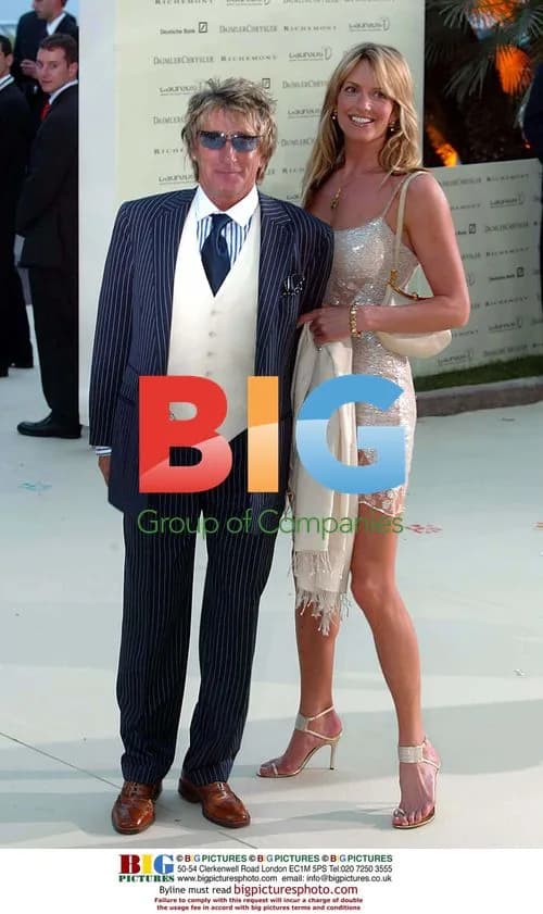 Rod Steward and Penny Lancaster at Laureus Sport Dinner