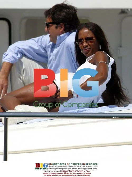 Naomi Campbell Relaxing in St Tropez
