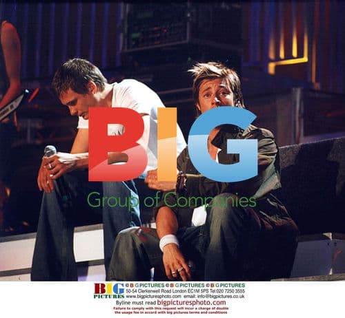 POP BOY BAND 'BLUE' AT CONCERT