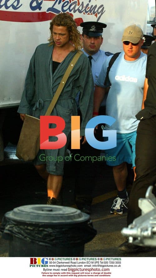 Brad Pitt on Set of 'Troy' in Malta