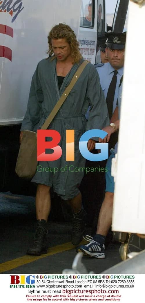 Brad Pitt on Set of 'Troy' in Malta