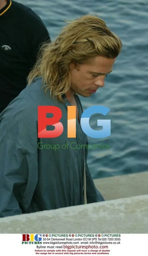 Brad Pitt on set of 'Troy' in Malta
