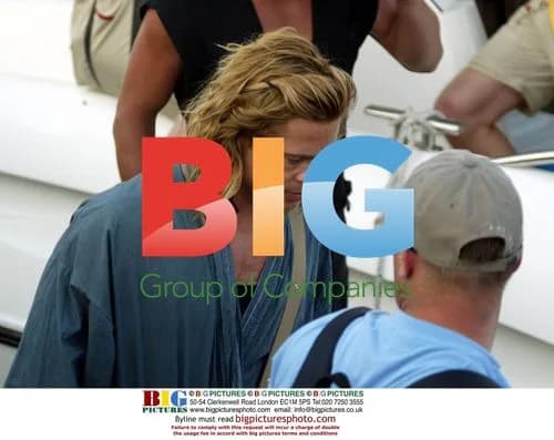 Brad Pitt on Set of 'Troy' in Malta