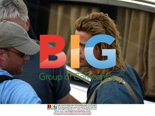 Brad Pitt on set of 'Troy' in Malta