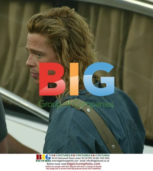 Brad Pitt on Set of 'Troy' in Malta
