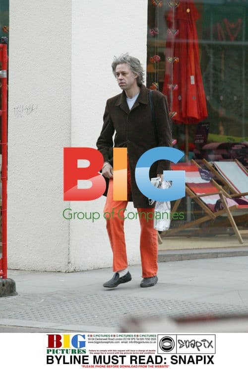 Bob Geldof Uses Cashpoint in London