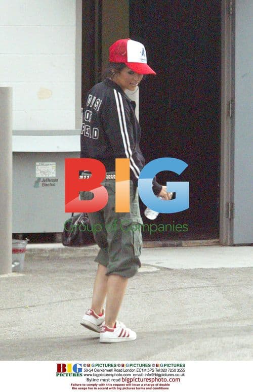 Christina Aguilera at Hollywood studio