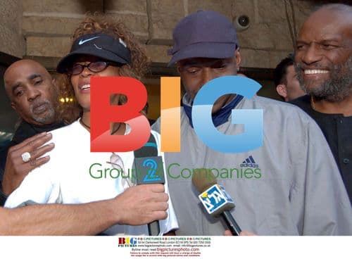 Whitney Houston and Bobby Brown at Tel-Aviv Airport