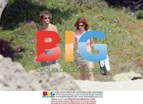 Cindy Crawford and family at the beach