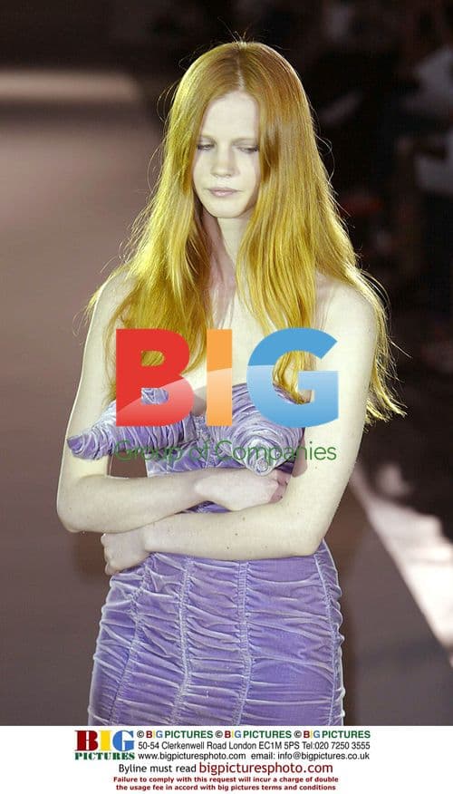 Fashion show at V&A Museum, London