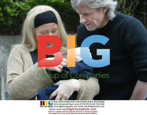 Bjorn Borg with Wife and Baby