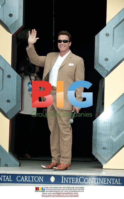 Arnold Schwarzenegger at Terminator 3 Cannes Launch