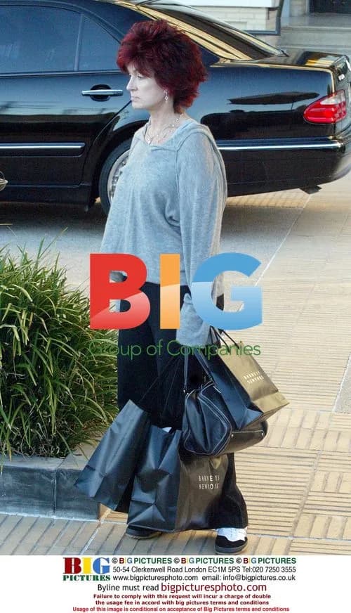 Sharon Osbourne Shopping in Beverly Hills