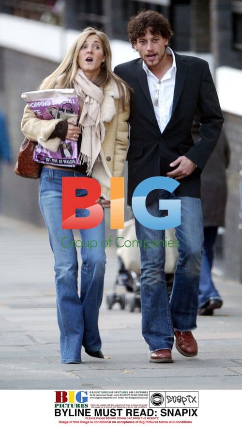 Actor Ioan Gruffudd and girlfriend out in London