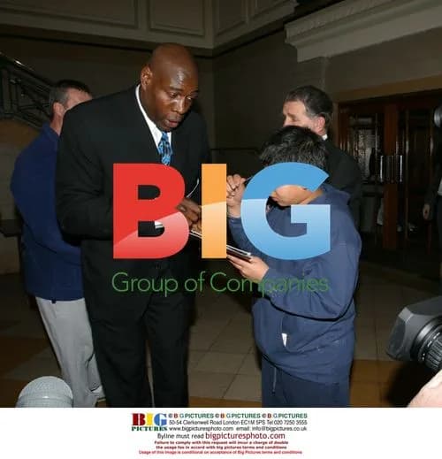 Ex Boxer Frank Bruno at Boxing Event