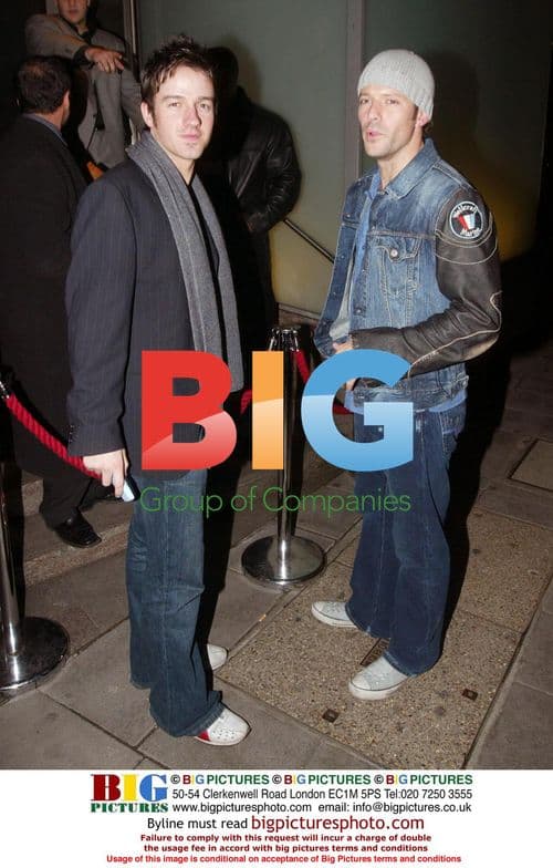 Singers Alistair Griffin and James from TV's Fame Academy