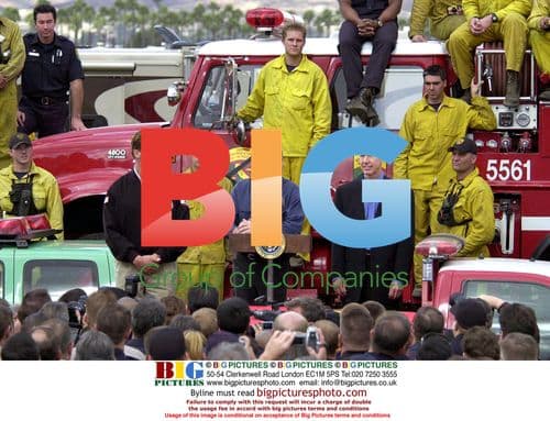 Bush Meets with California Firefighters