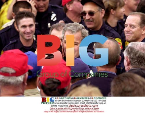 Bush Meets Firefighters in San Diego
