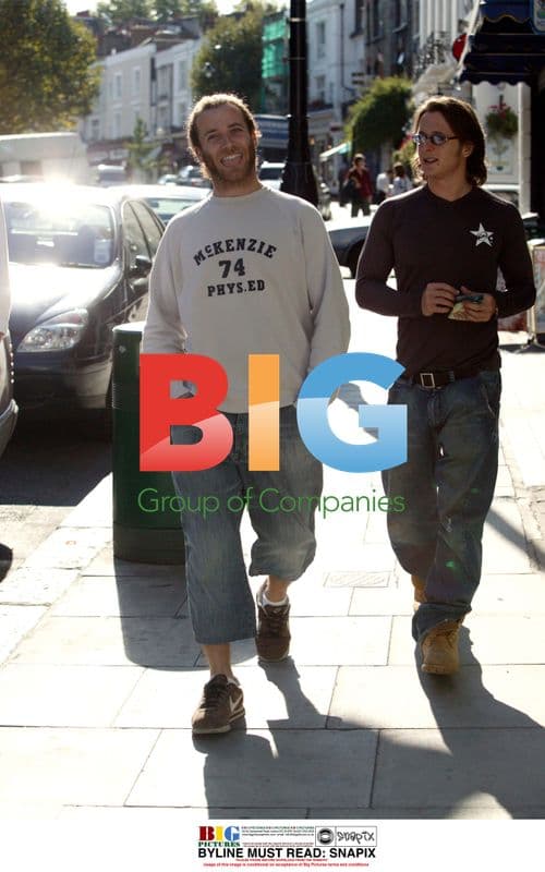 Singers Ritchie Nevelle and Jason Brown Larking Around