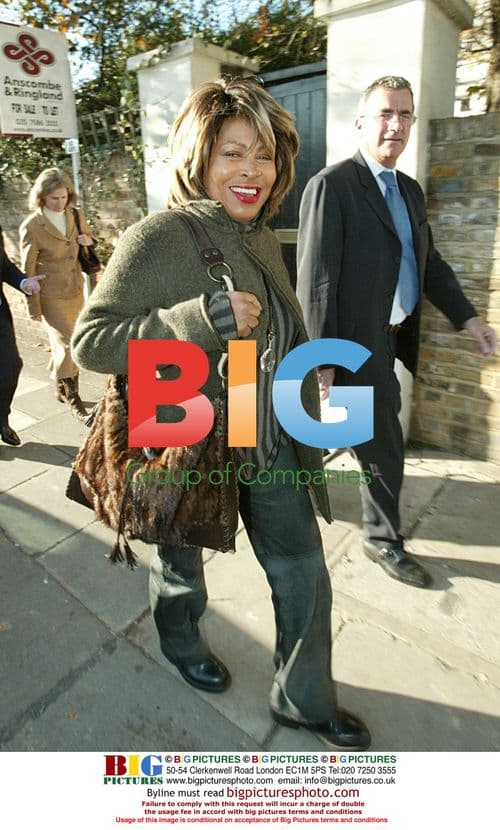 Tina Turner Leaving Hospital in London