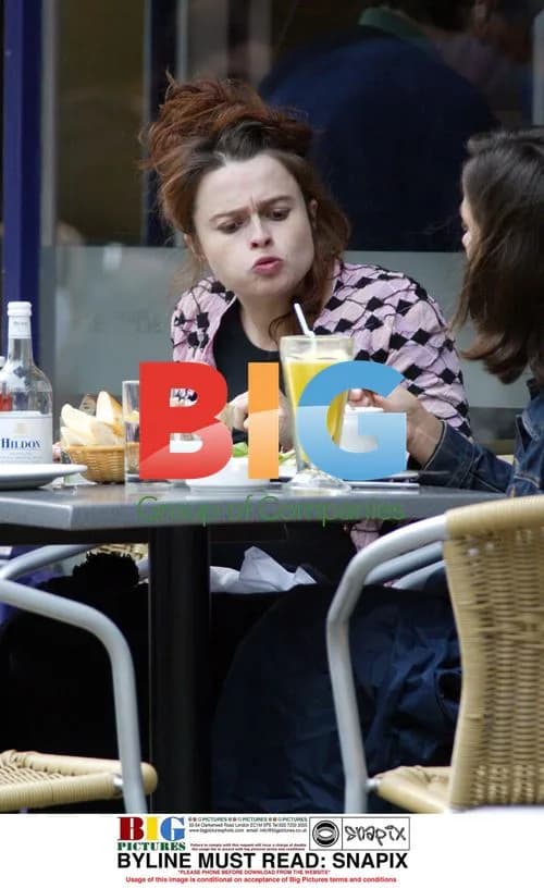 Helena Bonham Carter Has Lunch in London