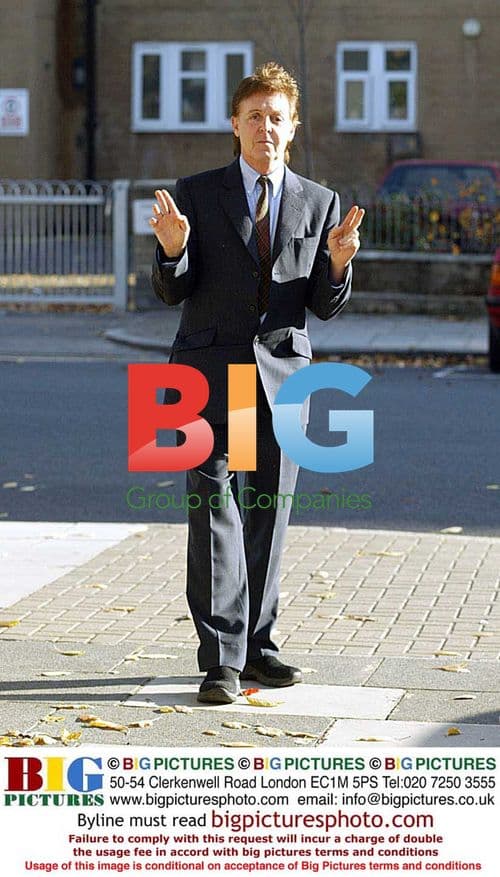 Paul McCartney Outside His Home