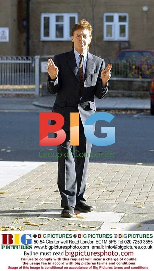 Paul McCartney Outside His Home