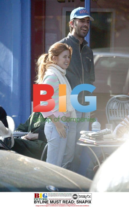Isla Fisher and Sasha Baron Cohen in London