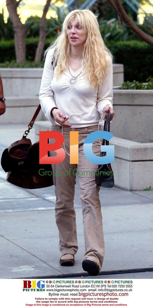Courtney Love Attends Family Court