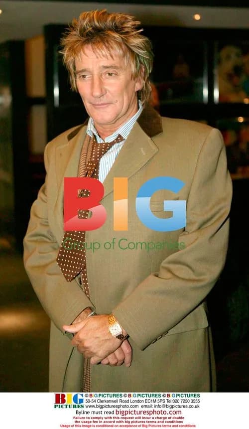 Singer Rod Stewart After Late Show Interview