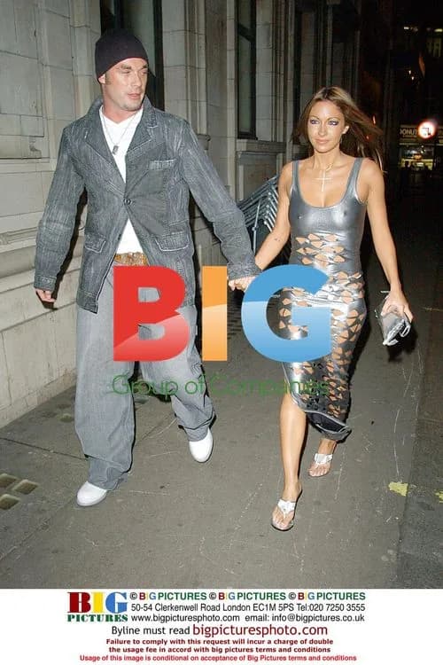 Jodie Marsh and boyfriend leaving after party