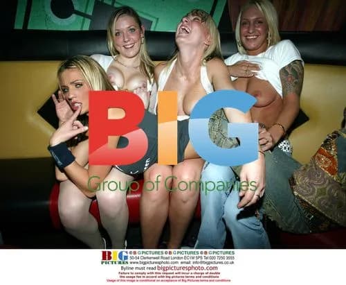 Glamour model Jordan and friends at club
