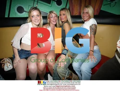Jordan Poses With Friends at Works Club