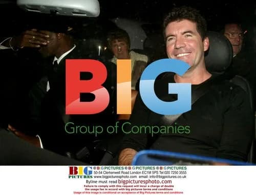 Simon Cowell leaving London bar
