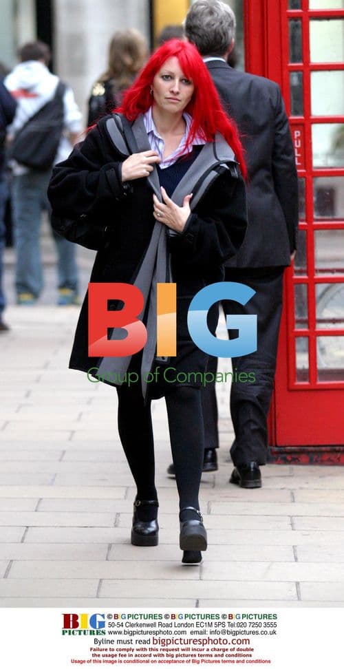 Jane Goldman shopping in London