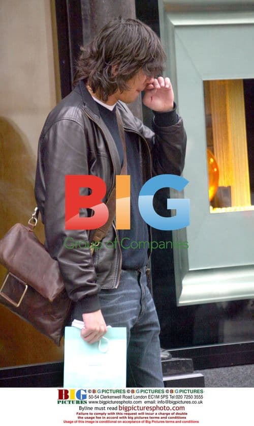 TV presenter Vernon Kay outside Tiffany's