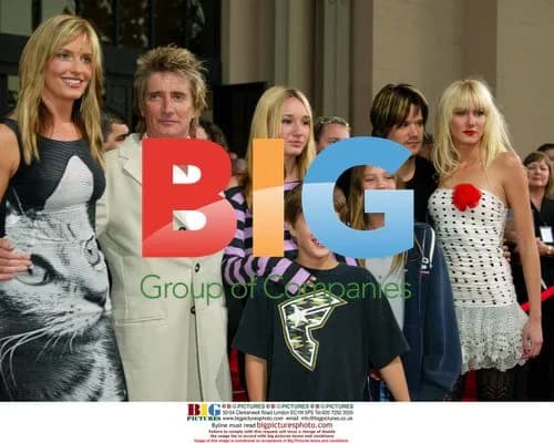 Rod Stewart and Family at American Music Awards