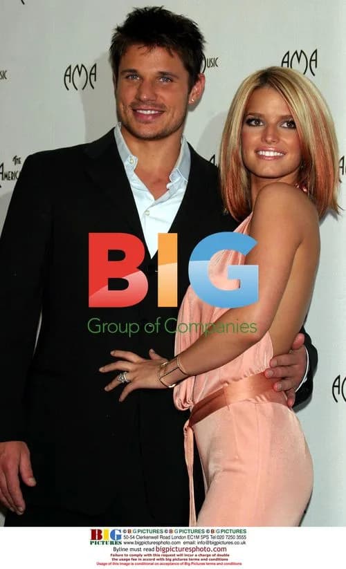 Jessica Simpson and Nick Lachey at American Music Awards