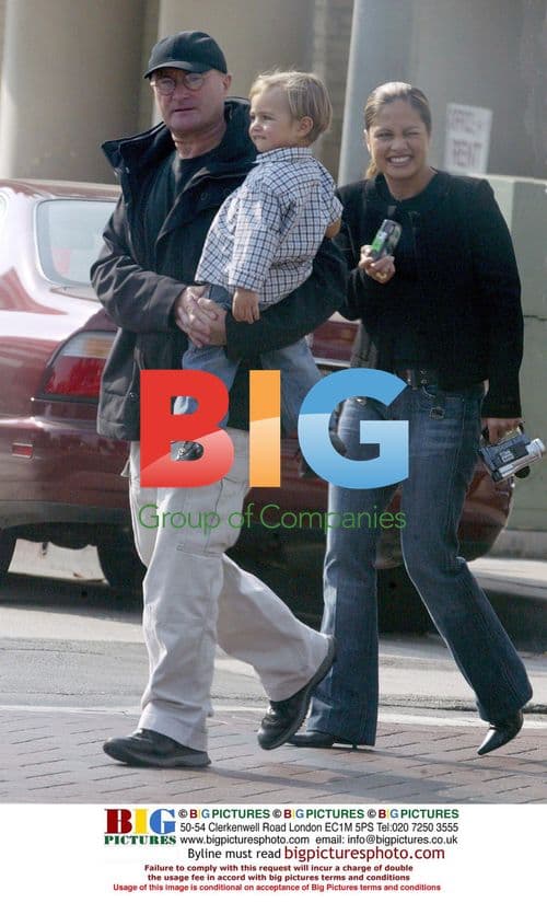 Phil Collins with family on Sunset Strip