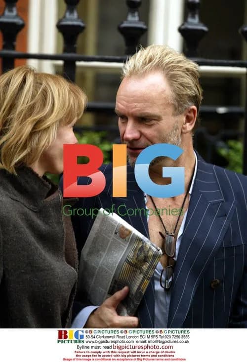 Sting and Trudie Styler outside Claridges Hotel
