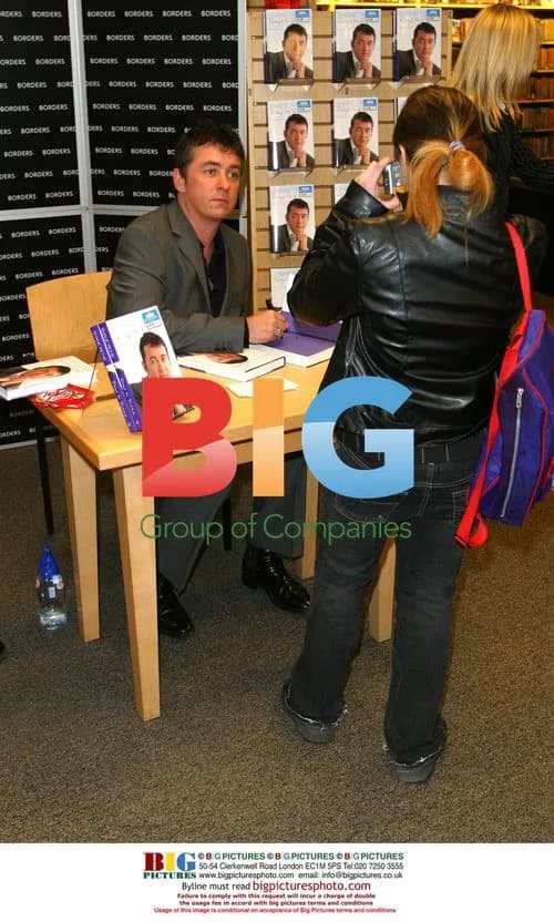 Shane Ritchie Signs Book in London