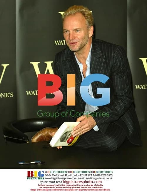 Sting signs book "Broken Music" in London