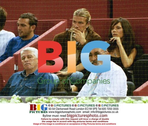 David and Victoria Beckham at Masters Tennis